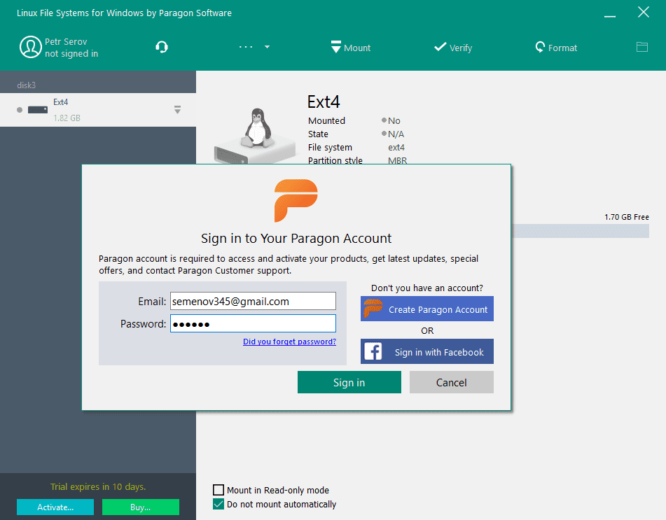 Paragon Extfs For Windows Free Download Sign In And Activate Paragon Extfs For Windows Free Download Sign In And Activate