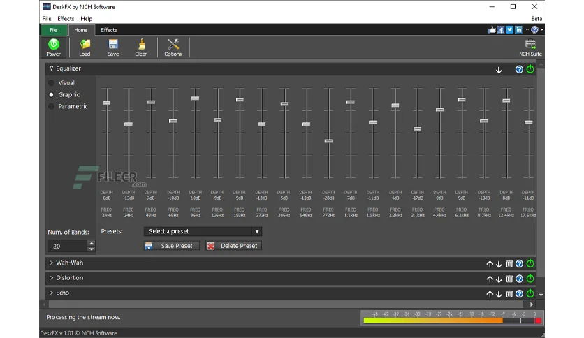 Deskfx plus audio enhancer v3.01 audio effects in real-time to audio playing on your mac os Nch deskfx audio enhancer free download