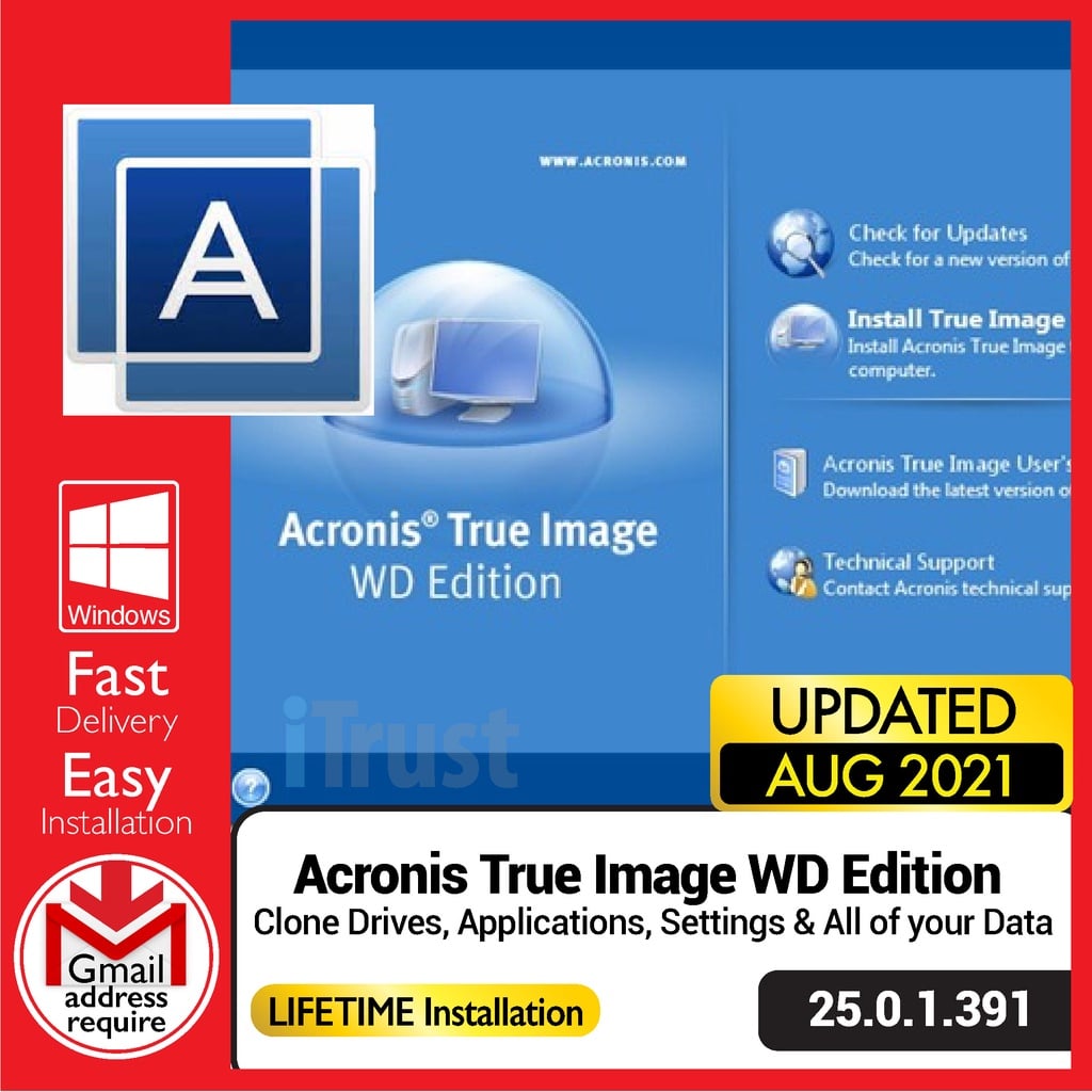 Acronis True Image WD Edition For Windows v25.0.1.38450 Best Drives Clone and Backup Maker Software Acronis True Image WD Edition