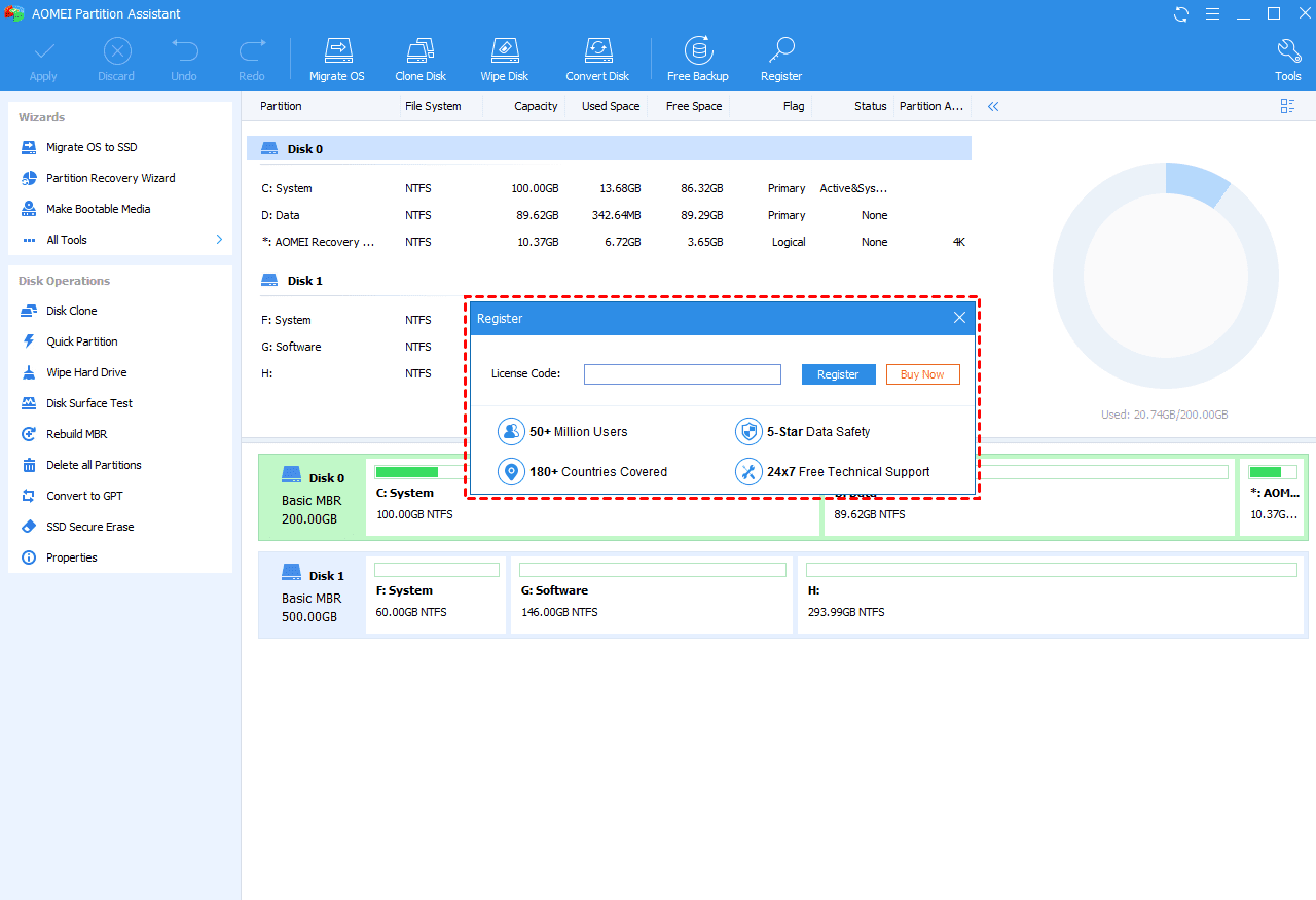 AOMEI Partition Assistant For Windows v10.7.0 Best All in one Free HDD/SSD Partition Manager Software AOMEI Partition Assistant With Activation Code Full Version