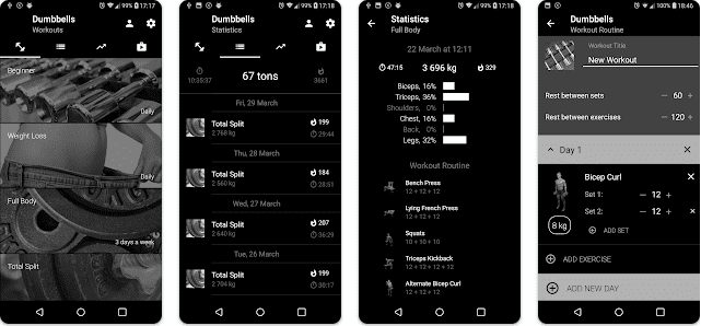Dumbbell Home Workout Premium Mod Apk v3.23 Best App to Guide Dumbbell at Home without Gym Dumbbell Home Workout Premium MOD App