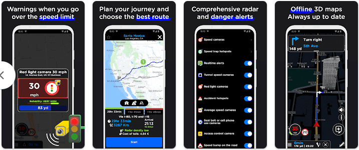 Radarbot Pro MOD APK v7.7.0 Best Speed Camera Detector App Radarbot Pro Premium MOD APK Full Version