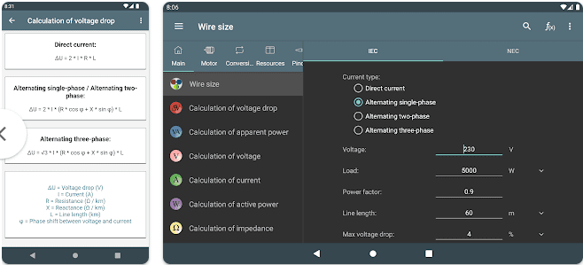 Electrical Calculator Premium Apk v9.0.6 Voltage, Current, Resistance, And Power Calculation Download Electrical Calculator Premium MOD Apk