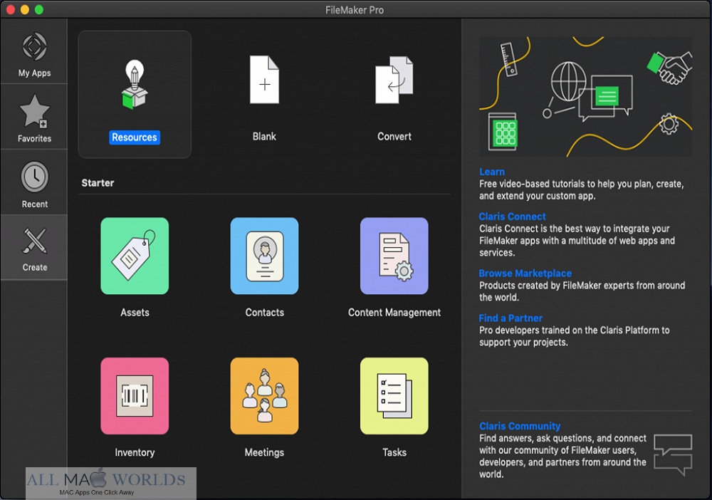 Claris FileMaker Pro For Mac v21.1.1 Best Fast Custom Apps Developer Software for Mac OS X Claris FileMaker Pro Free Download