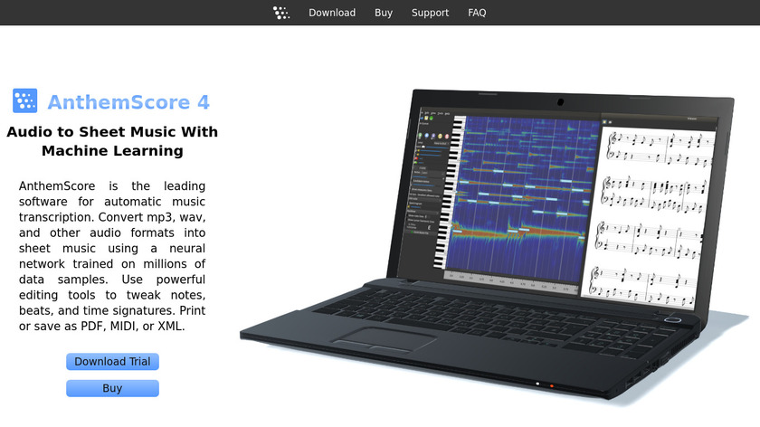 AnthemScore v4.10.1 Automatic Music Transcription App For Mac OSX