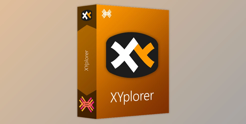 Version 1: XYplorer box on white background.