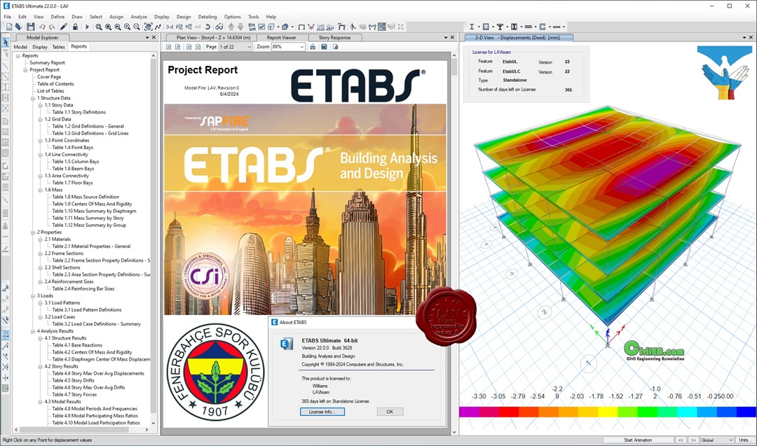 CSI ETABS Ultimate 22 For Windows v22.6.0.4022 Best Structural Engineering Software Full Version CSI ETABS Ultimate 22 with activation code and keys