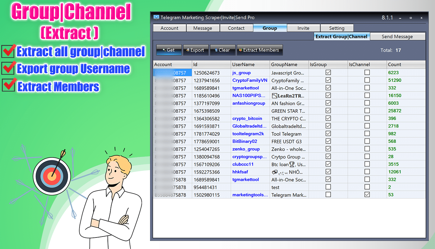 Telegram Sender Pro For Windows v8.9.4.0 Help Automate And Manage Bulk Messaging on Telegram Free Download Telegram Sender Pro Software for Windows